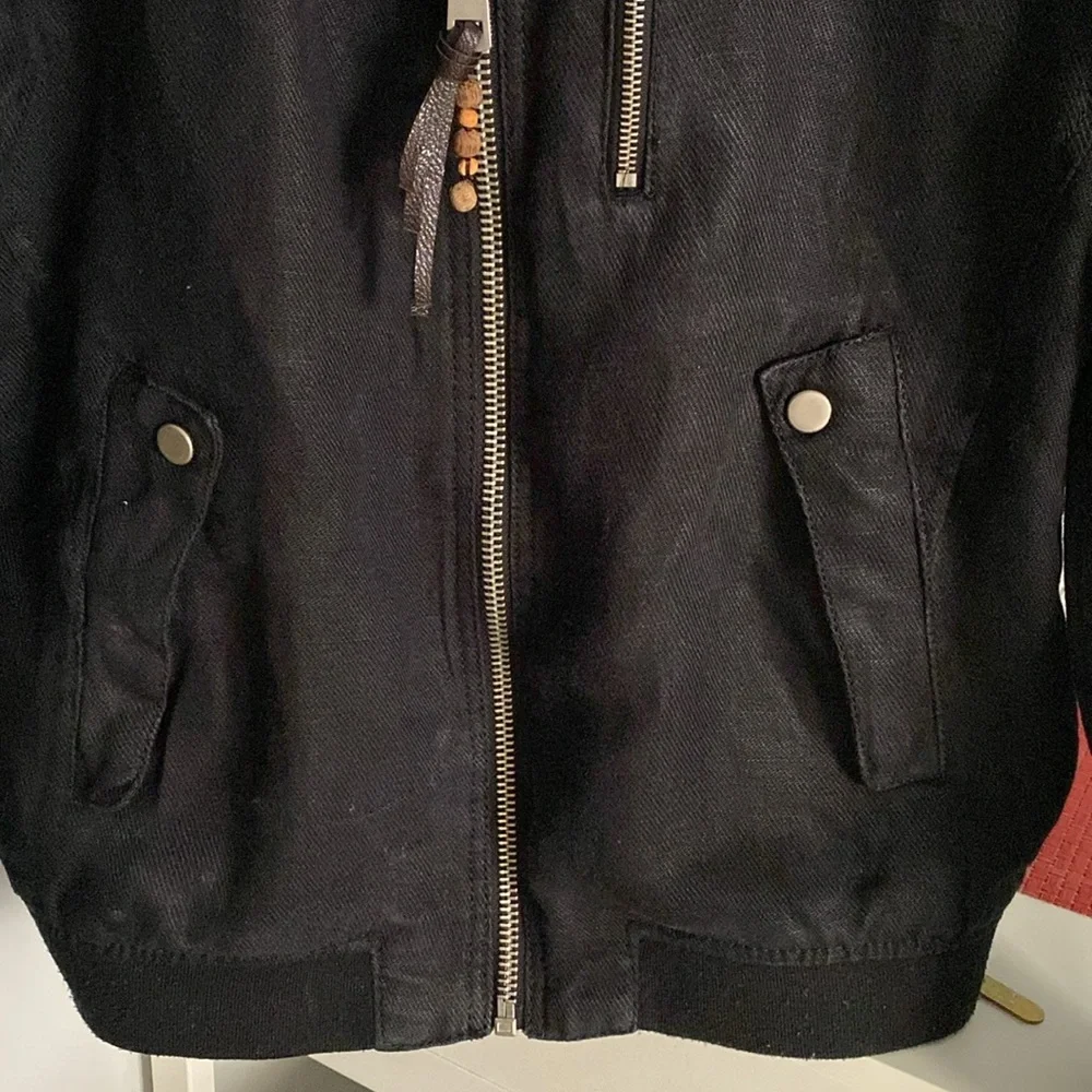 Zara men’s 100% linen black jacket - Picture 3 of 16